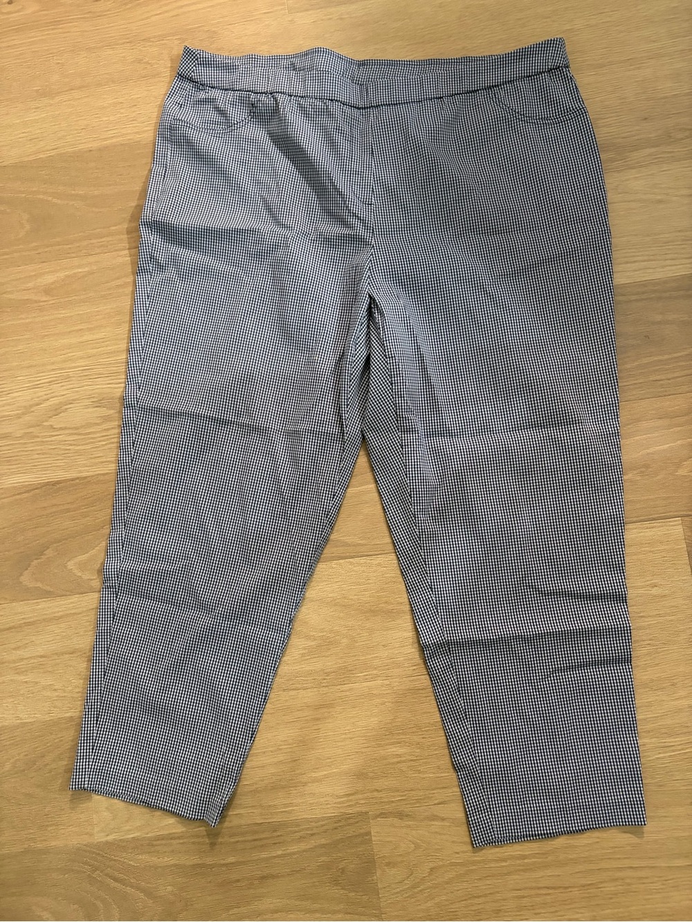 Alfred Dunner Black and White Micro-Check Chinos